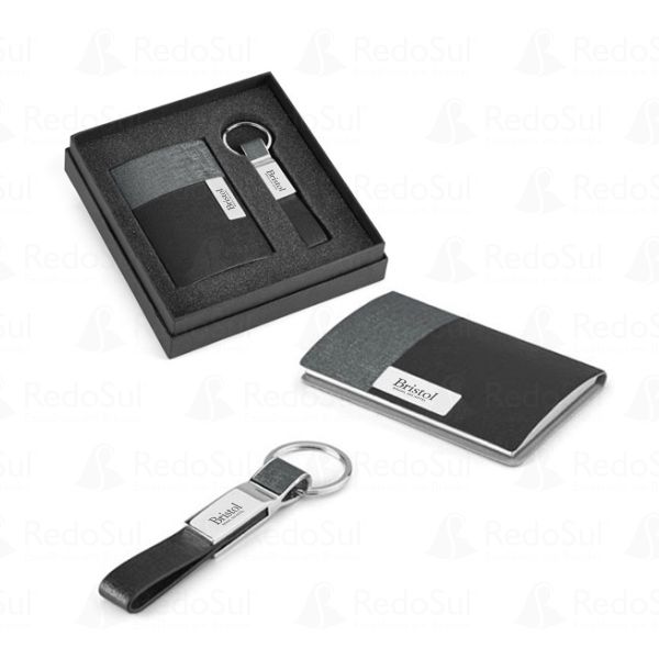 Kit Porta Cartão e Chaveiro Personalizado